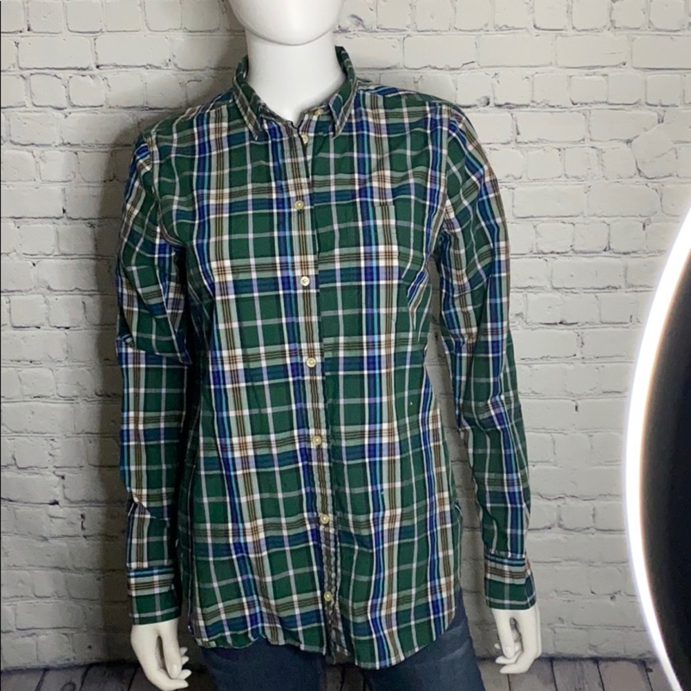 J Crew Shirt Long Sleeve Plaid Button Down